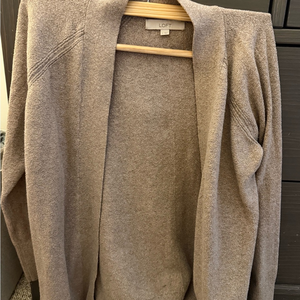 LOFT Women's Taupe Cardigan